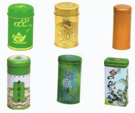 tin plate tea cans